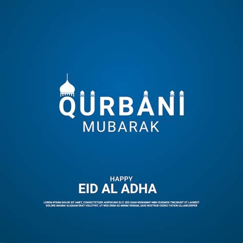 Bannière Du Festival Islamique Eid Al Adha Mubarak Vecteur Gratuit