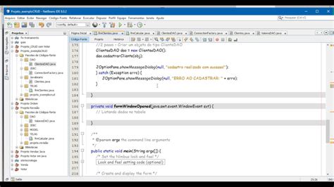 Jtable Netbeans Mysql Aula Utilizando Metodo Listar Clientes