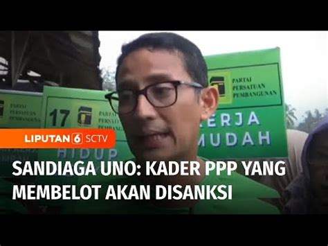 Sejumlah Kader PPP Membelot Dukung Prabowo Gibran Sandiaga Akan