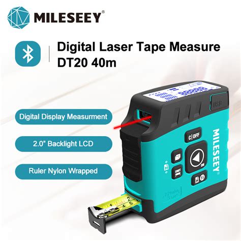 Mileseey Laser Tape Measure DT20 3 In 1 Digital Laser Measure Tape