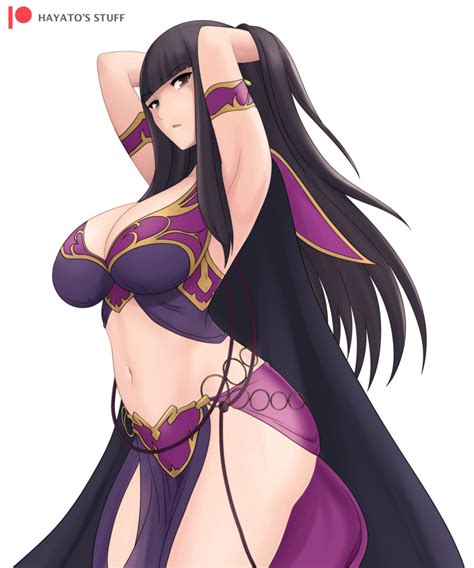 Hentai Busty 1girl Alluring Alternate Costume Arms Behind Head Big