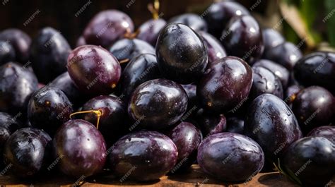 Premium AI Image | Photo of the Jamun fruit