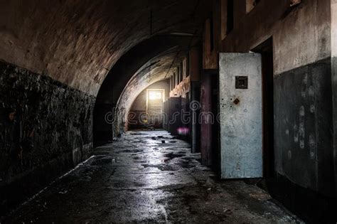 Old Dark Creepy Abandoned Prison Castle Stock Image Image Of Metal