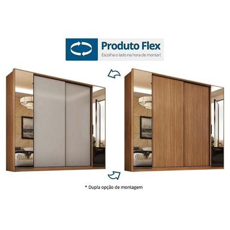 Guarda Roupa Portas E Gavetas C Espelhos Laredo Amendola Nude Prime Tx Dem Bile