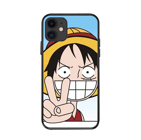 Cartoon Luffy Sauron Print Anime Design One Piece Phone Case For Iphone 14 Plus 13 Mini 12 11