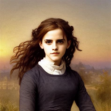 Krea Ai Painting Of Emma Watson As Hermione Granger Art B