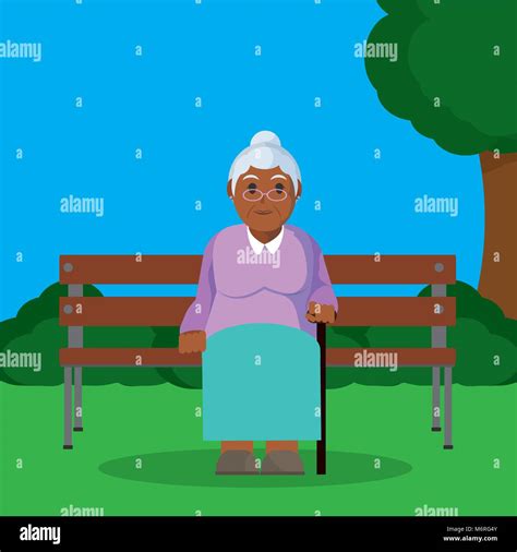 Grandmother Seated On Armchair Stock Vector Image And Art Alamy