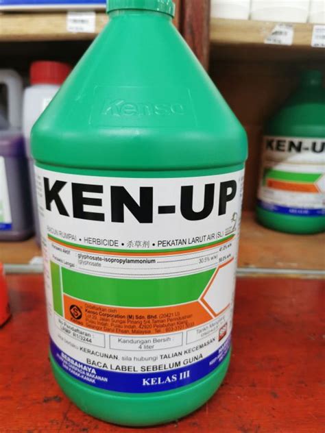 Ken Up Liter Kenso Glyphosate Racun Rumput Lazada