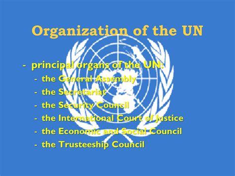 Organs Of United Nations Organization Organs Of Uno