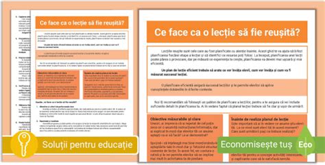 Plan de lecție Soluții pentru educație Twinkl România