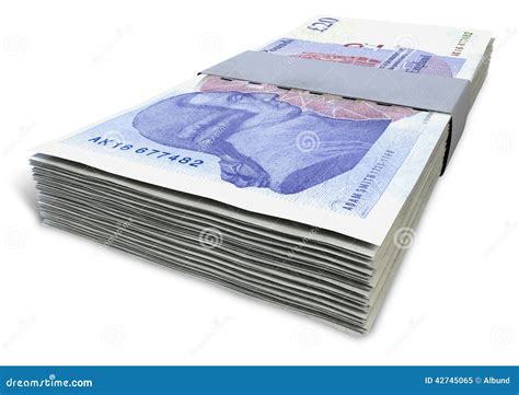 British Pound Sterling Notes Bundles Stock Photo - Image: 42745065