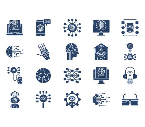 Artificial Intelligence icon set 12664183 Vector Art at Vecteezy