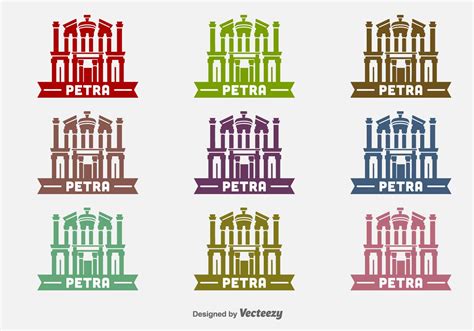 Petra Building Vector Icons 136526 Vector Art at Vecteezy