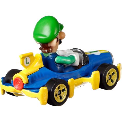 Mattel Hot Wheels Mario Kart Luigi With Mach 8 GBG25 GBG27 Toys Shop Gr