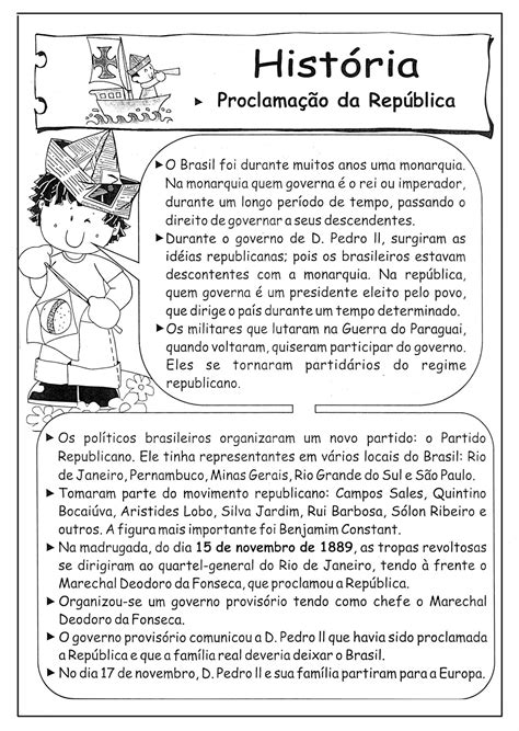 Proclamação Da Republica 5 Ano - Atividade Sobre Proclamação Da Republica 5 Ano - RETOEDU