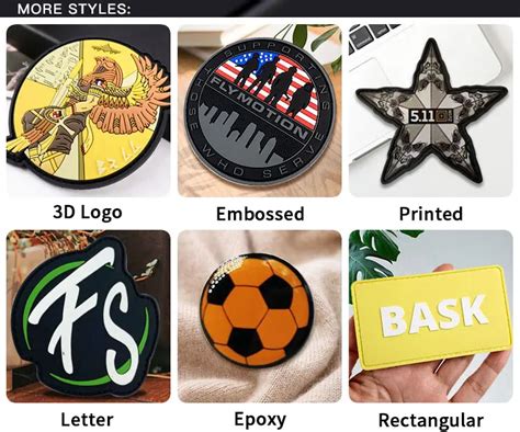 Hot Sale Pvc Patch 2d 3d Logo Soft Pvc Clothing Rubber Patch