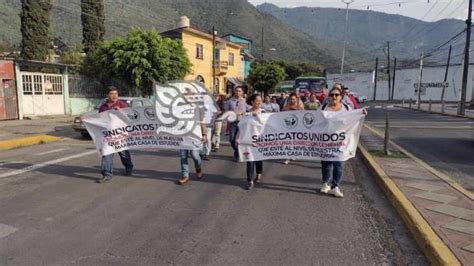 Sindicalizados Del Tec De Zongolica Protestan En Nogales