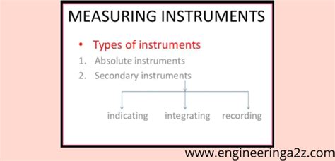 Classification of Measuring Instruments - Engineeringa2z