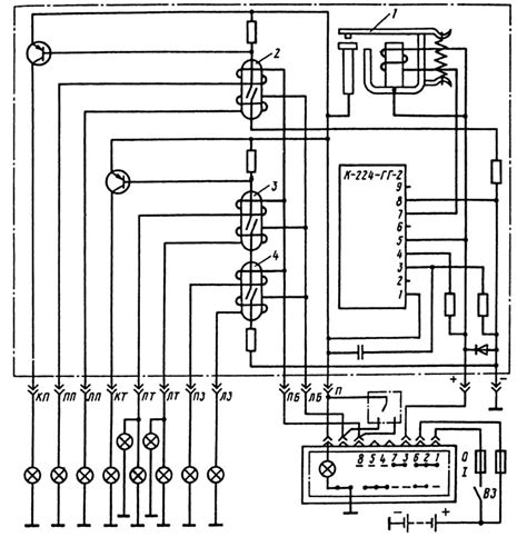 Схема реле поворотов камаз