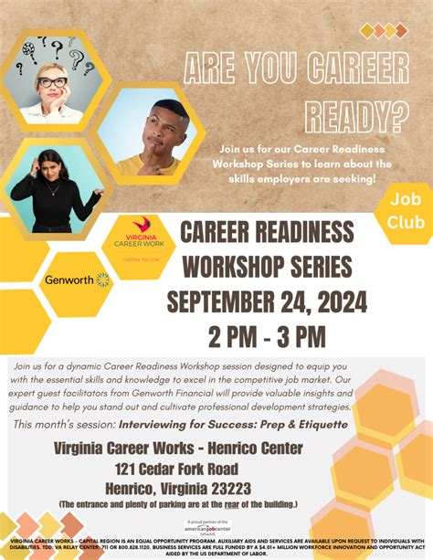 Career Readiness Workshop September 2024 Virginia Career Works