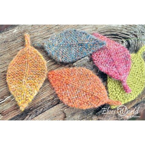 Autumn Elm Leaves Knitting Pattern By ElvesWorld Knitting Patterns