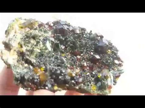 Quebul Fine Mineral Specimen Garnet Var Andradite Diopside Epidote