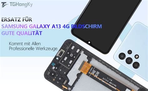 TGHongKy Display für Samsung Galaxy A13 4G Bildschirm Ersatz für Galaxy