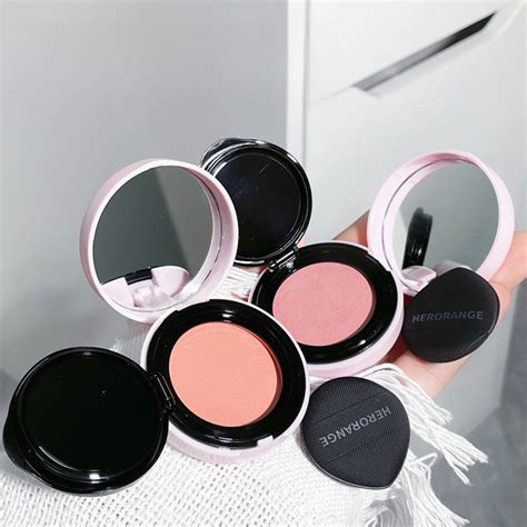 Herorange Low Saturation Blush Cream Monochrome Brightening Nude Makeup Natural Blush Mud
