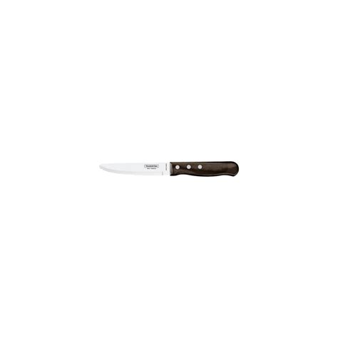 Tramontina Churrasco Steak Knife Serrated Wide Blade Polywood Brown