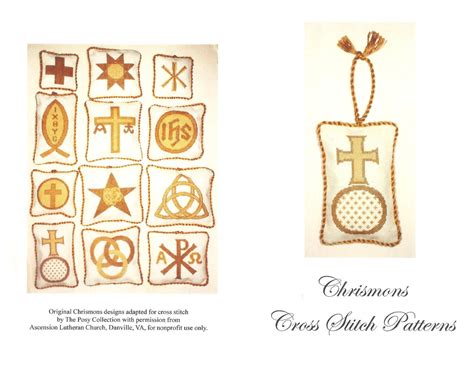 Chrismons Cross Stitch Patterns - Etsy