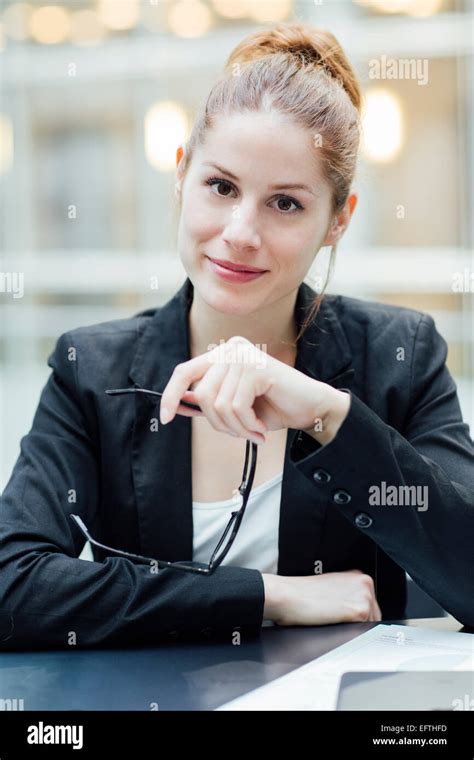 Portrait Of Businesswoman Stock Photo Alamy