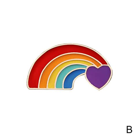 Lgbtq Gay Enamel Lapel Metal Brooch Jewellery Rainbow Pride Pin Badge Top C H Walmart
