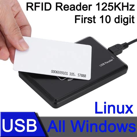 เครองอาน RFID 125KHz แบบ USB Pcs 125Khz USB RFID Smart Card Reader