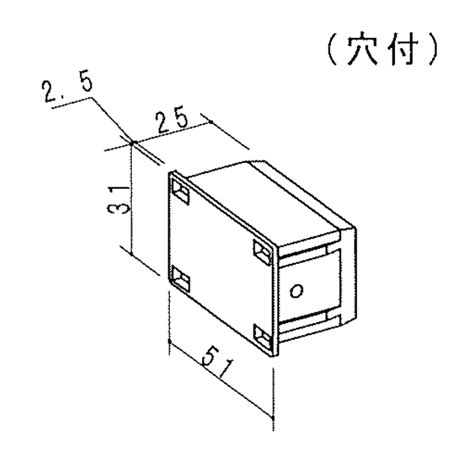 協伸アルミ工業株式会社 インターネットショップ 50x30角格子キャップ（s用）（穴付） B Cp5030a 【20個】