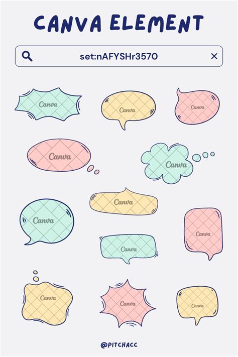 Speech Bubble Canva Elements In 2023 Bubbles Speech Bubble Canvas