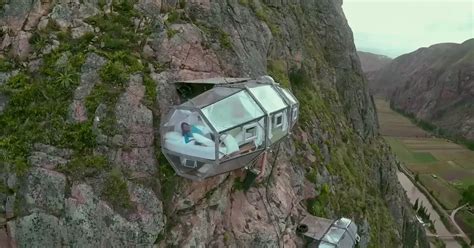 Skylodge Adventure Suites Perus Cliff Hanging Hotel For Thrill Seekers