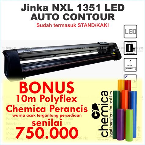 Jual Mesin Cutting Sticker JINKA 1351 NXL AUTO CONTOUR 120cm LED