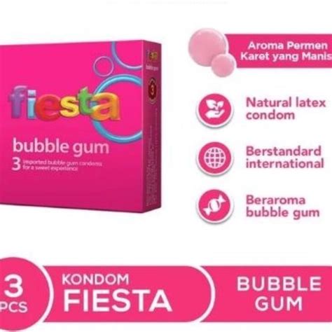 Jual Kondom Fiesta Bubble Gum Permen Karet Isi Pcs Shopee Indonesia