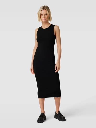 Jake S Casual Midi Jurk Met Cut Outs In Zwart Online Kopen P C