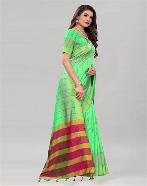 Siril Women Green Woven Design Poly Silk Saree JioMart