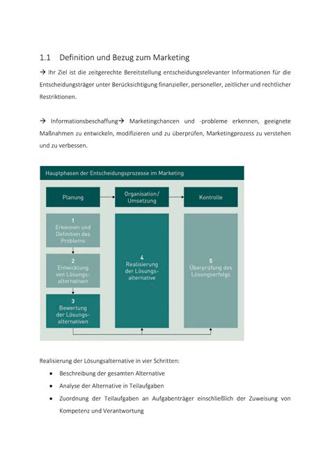 Zusammenfassung Marktforschung Alle Lektionen 1 Definition Und Bezug