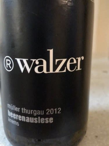 Richard Walzer Müller Thurgau Beerenauslese Vivino US