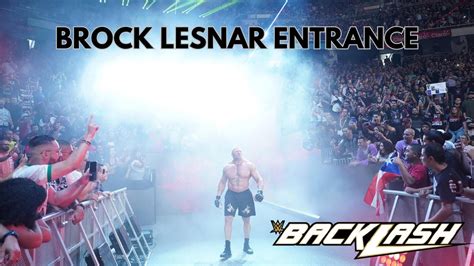 Brock Lesnar Entrance At Backlash Use Headphones Backlash2023