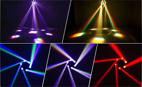 Uking W Lyre Led T Te Mobile Projecteur De F Te Led Rgbw Color