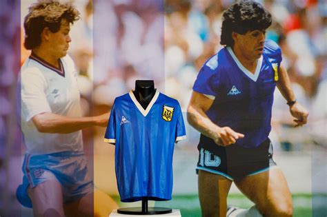 Diego Maradona: Argentina legend’s ‘Hand of God’ shirt sells for record ...