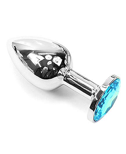 Plug Anal Métal Cristal Bijou Turquoise Gros Modèle Plug et plaisir anal Sex toys