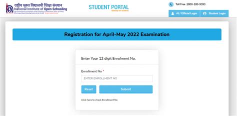 Nios 10 12 Exam 2022 Registration Direct Link Getresults