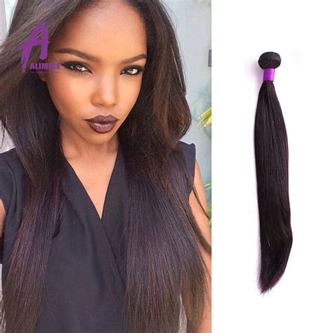 Indian Virgin Hair 1 Bundle Straight Human Hair Weave High Quality