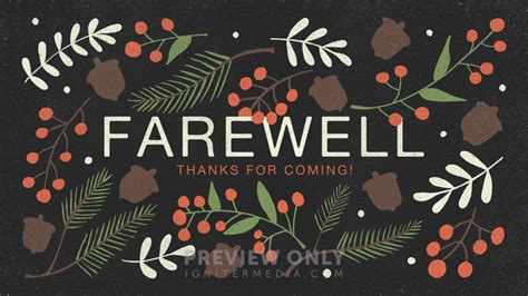 Christmas Pine Farewell Title Graphics Igniter Media