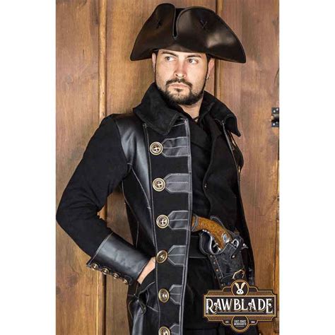 Jack Rackham Pirate Coat Black